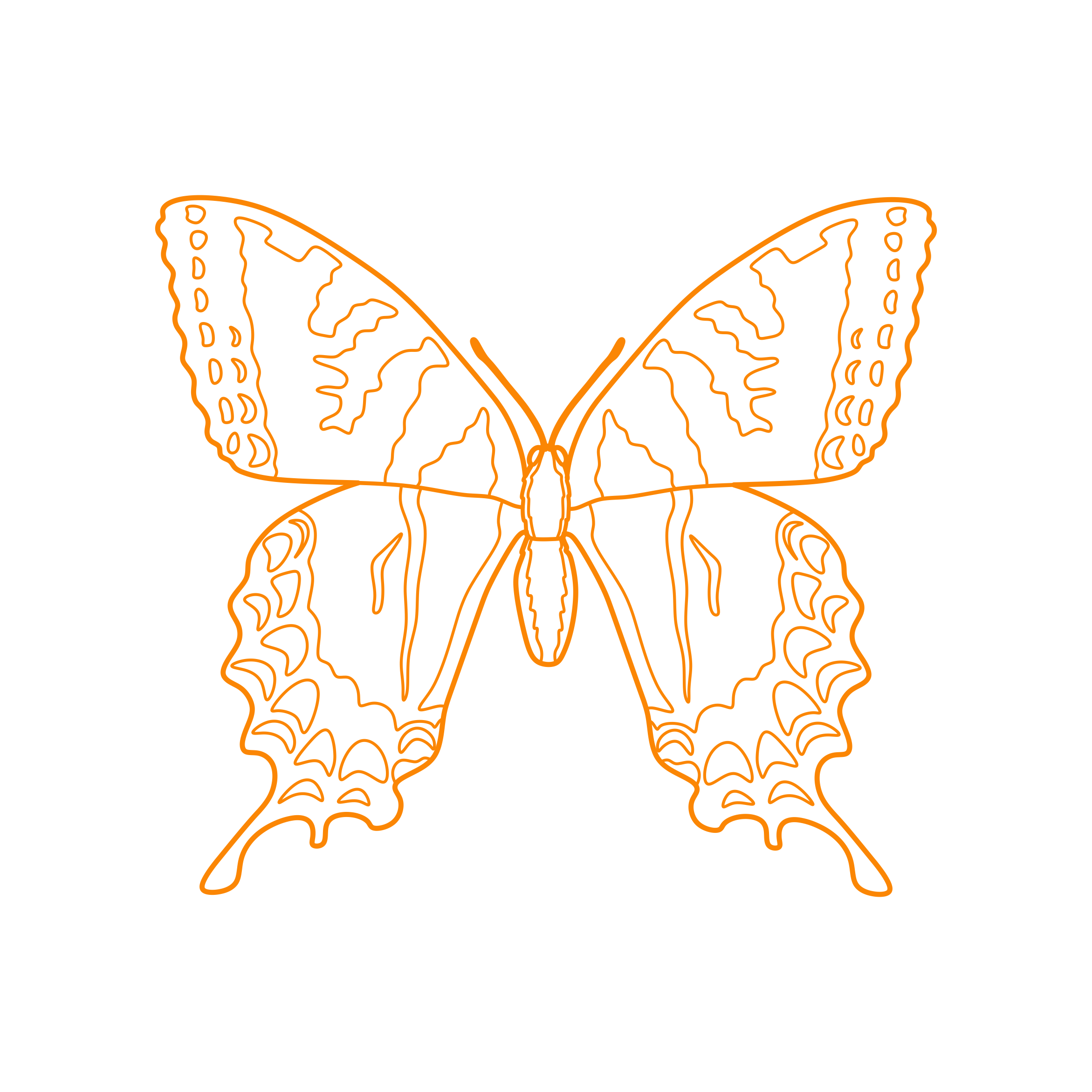 Animals Insects Eastern Tiger Swallowtail Sticker Svg Vector Free Vectors